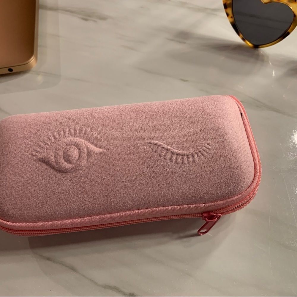 Pink wink eyeglass case